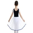 thumbnail image 2 of CHICTRY Kids Little Girls Ballet Gymnastics Dress Velvet Leotard Tutu Dress Navy Blue 5-6, 2 of 7