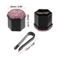 thumbnail image 4 of Unique Bargains 20 Pcs Couvre-Écrou de Roue 17mm Faux Cristal Bling Couvre-Écrou de Roue Universel Jaune, 4 of 7