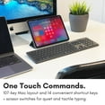 thumbnail image 3 of Macally Backlit Bluetooth Keyboard for Mac (2024 Upgraded Battery) - Compatible Apple Keyboard Wireless - Multi-Device Keyboard for MacBook Pro/Air, iMac, iMac Pro, Mac Mini, Mac Pro, 3 of 7