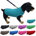 thumbnail image 4 of Ropa para mascotas Ropa para perros Chaleco polar de color sólido grueso con tracción para mascotas, 4 of 6