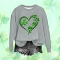 thumbnail image 2 of Dgankt Long Sleeve Shirts for Women St. Patricks Day Print Round Neck Loose Tshirt Womens Tops,Sizes S-2XL, 2 of 4
