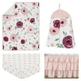 thumbnail image 6 of Sweet Jojo Designs Watercolor Floral Burgundy Pink and White 4 Piece Crib Bedding Set, 6 of 6