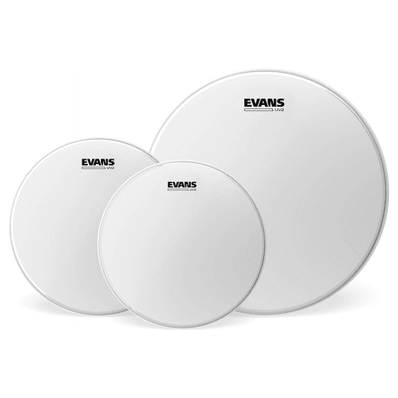 Juego de Parches Evans ETP-UV2-F para Batería 10 12 y 14 pulgadas