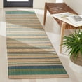 thumbnail image 2 of SAFAVIEH Kilim Candis Striped Runner Rug, Natural/Green, 2'3" x 9', 2 of 8