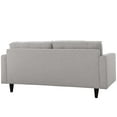 thumbnail image 4 of Modway Empress Upholstered Fabric Loveseat in Light Gray, 4 of 4