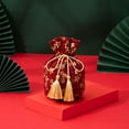 thumbnail image 6 of Party Supply Fashion Cny Decoration With Words Chinese New Year Cotton Wedding Gift Bags Drawstring Bag Cny Orange Bag Blessing Packing 05, 6 of 8