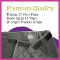 thumbnail image 5 of Pet Dreams Dog Crate Bumper - Comfy Liner & Dog Tail Protector for Inside Crate, Fits iCrate Cages 18, 24, 30, 36, 42, 48 inches Denim, X-Large, 42", 5 of 9
