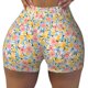 thumbnail image 2 of Fotbe Watercolor Wildflowers Shorts Sin Costuras – Shorts Deportivos de Cintura Alta para Mujer, Elásticos para Gimnasio, Yoga, Running o Ciclismo-Small, 2 of 8