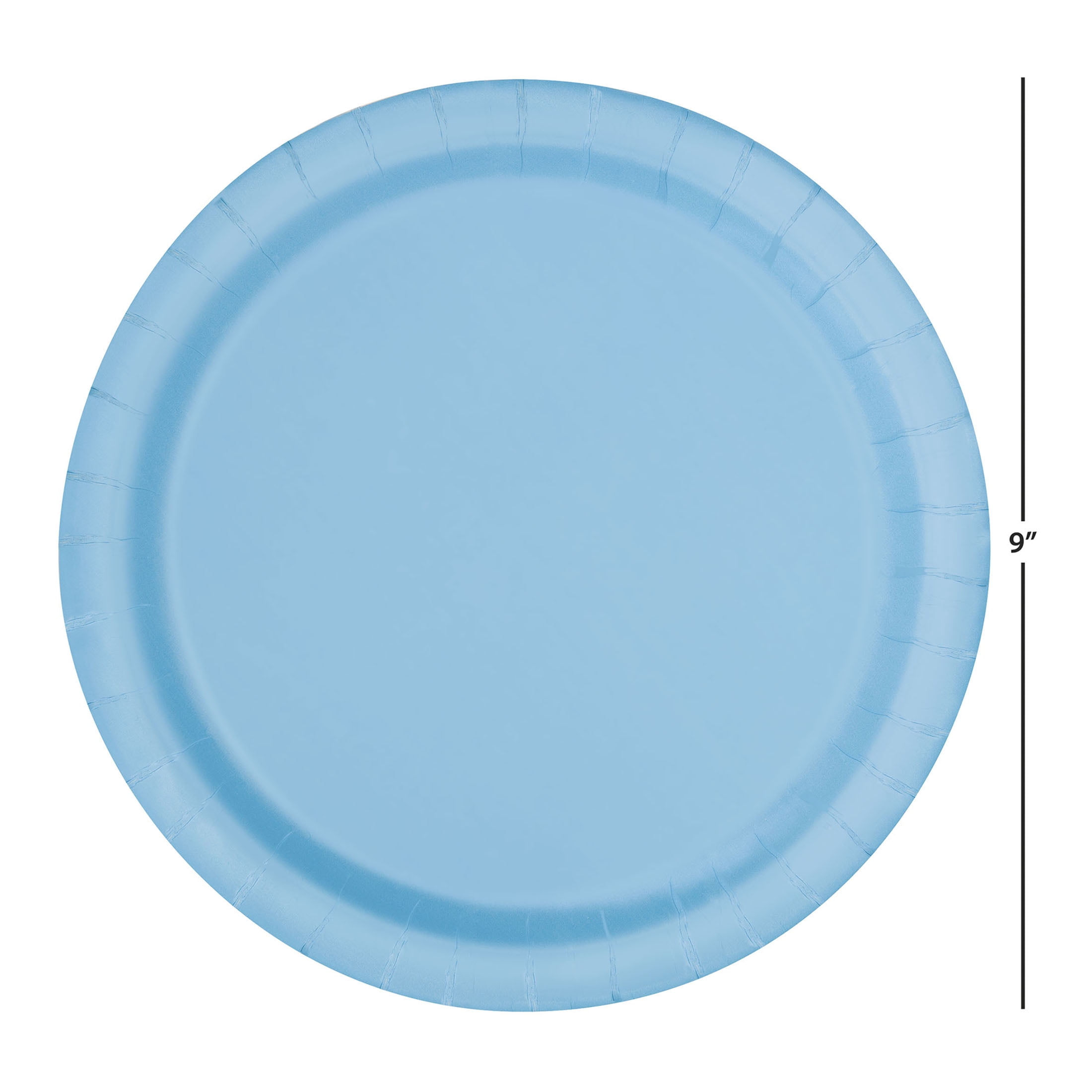 (12 pack) 55CT 9IN Blue Dinner Paper Plates by Way To Celebrate