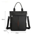 thumbnail image 2 of Laptop Backpack, Briefcases for Men, Black Oxford Fabric Simple Casual Tote Bag with Multiple Pocket and Adjustable Design for Daily Life or Business Trip for Computer for 14 Inc, Small, 2 of 7