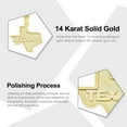 thumbnail image 2 of Gold Texas Pendant- 10 Karat Yellow Gold - Texas State Charm, 2 of 5