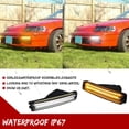 thumbnail image 5 of GTINTHEBOX For 1990-1991 Honda CR-X / CRX Switchback LED Front Bumper Signal Lights Smoked, 5 of 12