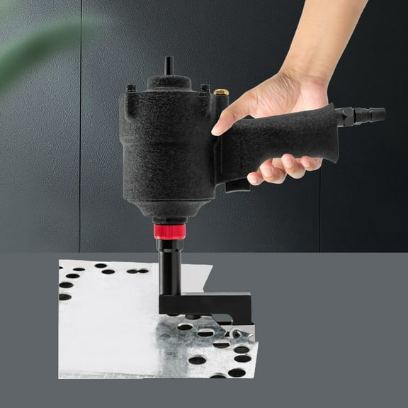 Pneumatic Air Panel Straight Sheet Metal Hole Punch Tool 8mm Hole Puncher Handle