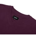 thumbnail image 6 of Krumba Mens Oversized Sweater Vest: Big Tall V Neck Plus Size Knit Sleeveless Casual Pullover Purple 6XL, 6 of 8