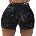thumbnail image 2 of Lsque Dinosaur Pattern High Waisted Biker Shorts for Women-Tummy Control Fitness Athletic Workout Running Yoga Gym Shorts,Moisture-Wicking-XX-Large, 2 of 9