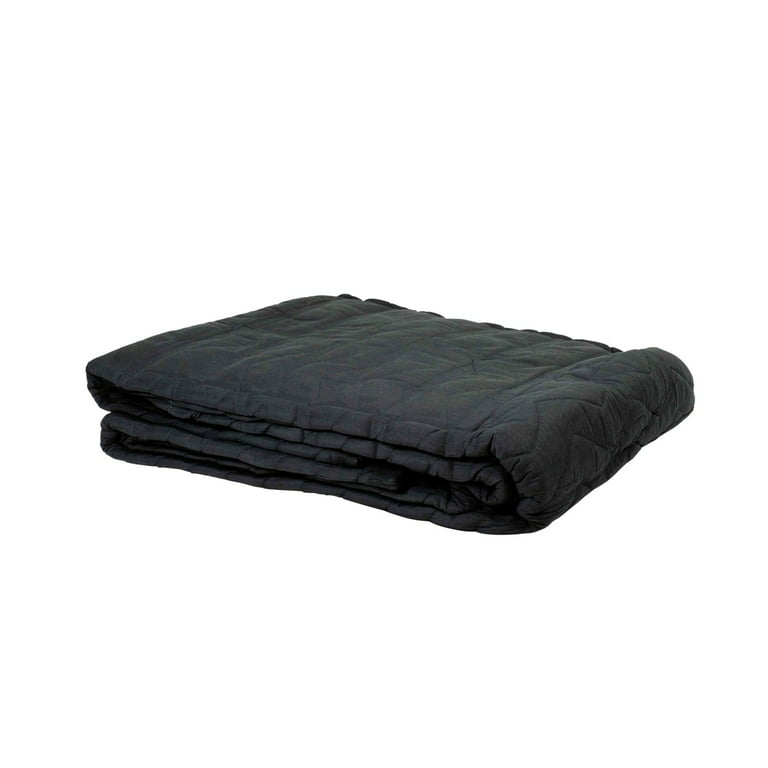 2 Pack) Small Sound Blanket - 48” x 48” Black Grommeted Sound Dampening  Blanket, Woven Cotton/Polyester 