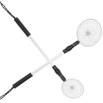 PAMINGONO 2Pcs Aluminum Alloy Scoop for Sand Filtration and Shelling Tools for Beach Enthusiasts 5.5x5.5x0.5in