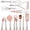 White, variant on COOK WITH COLOR Kitchen Utensils Set, 10-Piece Stainless Steel Utensils with Soft Touch Handles, Copper White