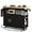 Black, variant on Rolling Mobile Kitchen Island with Storage and Drop Leaf, Island with Countertop Power Socket and Wheels for Kitchen Appliances, Black