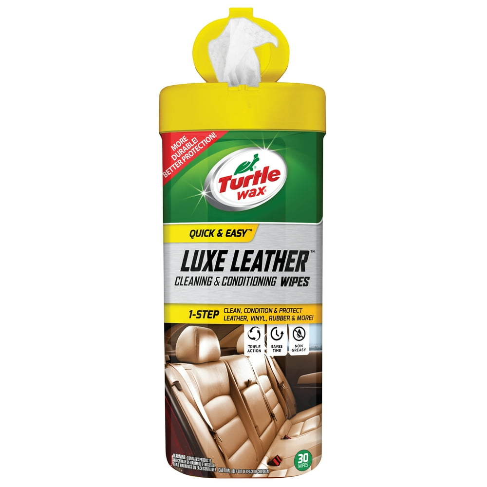 Turtle Wax Luxe Leather Cleaning and Conditioning Wipes