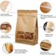 thumbnail image 5 of 30 Pieces Kraft Paper Bags, Transparent Window Kraft Paper Bags, Zipper Reusable Kraft Paper Bags (14 * 24cm), 5 of 5