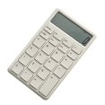 thumbnail image 4 of Silent LCD display calculator prevent slipping portable small calculator for office shop home white, 4 of 5