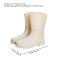 thumbnail image 3 of Botas de lluvia para mujer, botas de lluvia de media pantorrilla, botas de agua antideslizantes, zapatos de lluvia sin cordones, zapatos de jardín, 3 of 8