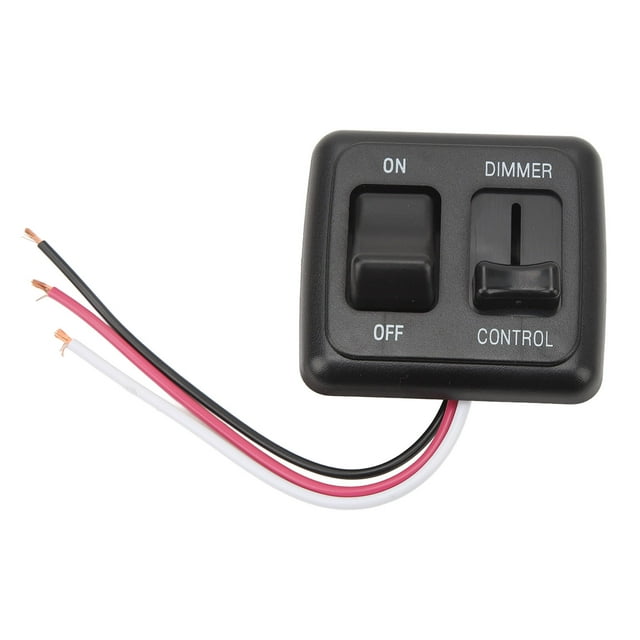 Interruptor De Atenuación De 12 Voltios , Interruptor De Atenuación De Palanca De 9 V A 16 V Negro Para Camiones Para Lámpara Halógena