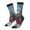 2 Black-1, variant on Cartoon Train Hot Air Balloon Pattern Sport Socks for Women and Men Crew Socks Sporty Calf Socks Casual Socks