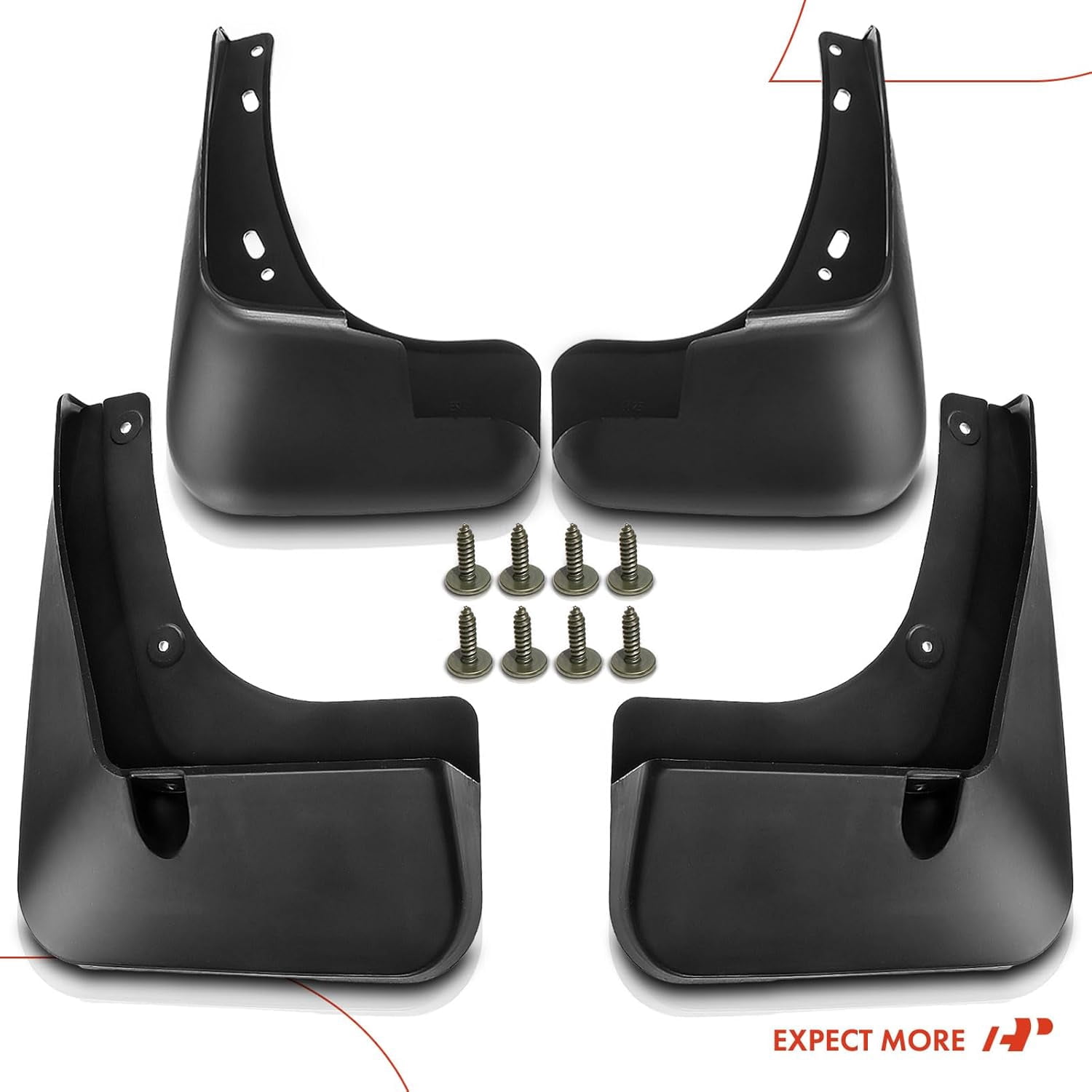 A-Premium Mud Flaps Splash Guards Compatible with Chevrolet Malibu 2012-2015 Malibu Limited 2016 Front and Rear 4-PC Set