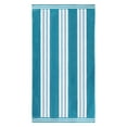 thumbnail image 3 of Superior Cotton Striped Oversized Beach Towel, 34" x 64", Turquoise, 3 of 13