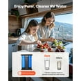 thumbnail image 2 of VEVOR RV Water Filter System 2-Cartridge with Basket for Campers Boats RVs Vans, 2 of 9