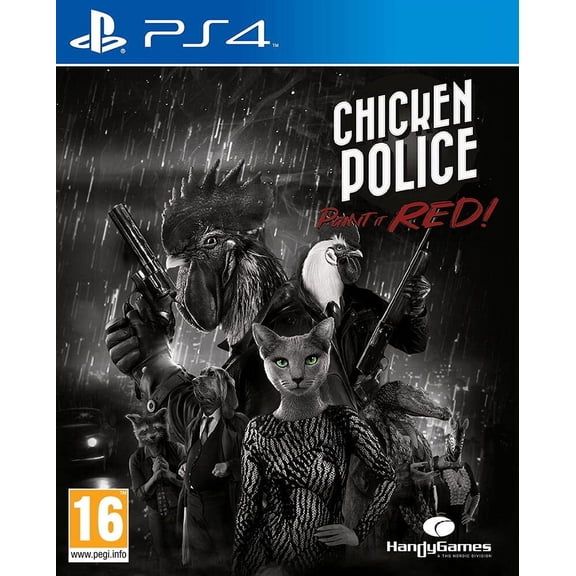 OPEN PACKAGE SPECIAL: Chicken Police PAINT IT RED (PS4 - Playstation 4) a gritty story with lots of absurd humor