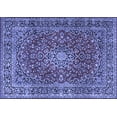 thumbnail image 1 of Ahgly Company Machine Washable Indoor Rectangle Persian Blue Traditional Area Rugs, 7' x 10', 1 of 4