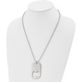 thumbnail image 3 of Chisel Stainless Steel Brushed Functional Bottle Opener Dog Tag on a Ball Chain Necklace - 22", 3 of 7