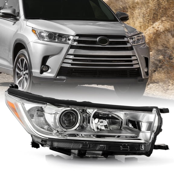 For 2017-2019 Toyota Highlander LE XLE Projector Headlight Headlamp - Passenger
