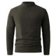 thumbnail image 5 of pstuiky hombres de manga larga, Suéter informal y cálido de color sólido con cuello redondo y manga larga para hombre, con base de terciopelo alemán. camisetas de hombre l, 5 of 5