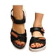 thumbnail image 2 of MKLEKYY Sandalias de Plataforma de Cuero Con Punta Abierta para Mujer, Cómodas, de Verano, 2 of 4