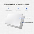 thumbnail image 5 of HOBLOC Stainless Steel Table with Overshelves, 30" X 24" Commercial Work Table with Double 30" X 12" Shelves, Metal Kitchen Prep Table & Shelving Combo, 5 of 9