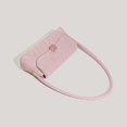thumbnail image 3 of Jumpingount Bolso de hombro de cuero de PU , bolso hecho a mano de moda para regalo elegante de pequeña capacidad, bolso de compras de moda Bolsas de mensajero y de hombro rosa, 3 of 6