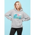 thumbnail image 2 of Image Conscious Ocean Waves With Boats Hoodie Womens -Porter Hastings Designs, Female Large, 2 of 4