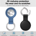 thumbnail image 2 of Silicone Case for AirTags, Soft Rubber Shockproof Protective Skin Cover with Keychain Compatible with Apple AirTags – for Accessories Key-Ring, Wallet, Luggage, Pet Collar (Blue), 2 of 7