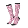 thumbnail image 2 of Bingfone Compression Socks for Women and Men Long Socks for Running Athletic Cycling Nurse-Cute Rabbit, 2 of 8