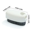 thumbnail image 2 of VBXOAE Multi-Functional Shoe and Laundry Brush with Comfortable Grip,ABS Material,Soft Encrypted Bristles for Stubborn Stains,Compact Design for Cleaning Shoes and Clothes,3.9 inches Length,White, 2 of 3