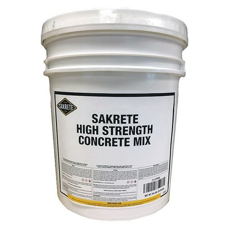 SAKRETE High Strength Concrete Mix,50 lb.,Pail