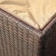 thumbnail image 7 of JOIVI Outdoor Storage Box, 88-Gallon Patio Rattan Storage Deck Box with Hinged Lid, Weather-resistant PE Wicker Container for Patio Cushions, Gardening Tools and Pool Toys, Brown, 7 of 7