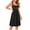 Black, variant on Women's Mini Dresses with Built in Bra Square Neck Sleeveless A-Line Dresses Casual Summer Dress for Beach Vacation