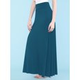 thumbnail image 4 of Made by Johnny Women's Fold-Over Maxi Skirt XXL TEAL, 4 of 7