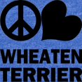 thumbnail image 2 of CafePress - FIN Peace Love Wheaten Terrier Baby Football Bodys - Cute Infant Baby Football Bodysuit, 2 of 3