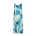 thumbnail image 4 of BLVB Womens Summer Plus Size Maxi Dresses Scoop Neck Spaghetti Straps Tie Dye Long Dress Sleeveless Beach Sundress, 4 of 6